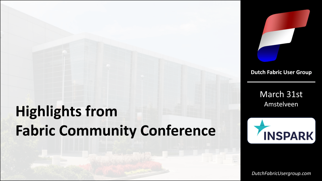 March 31st 2026 – Meetup Dutch Fabric User&nbsp;Group